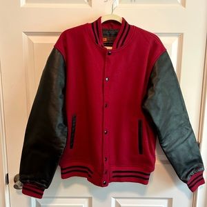 Red and Black Letterman’s Jacket